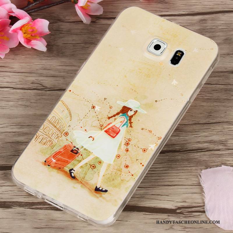 Hülle Samsung Galaxy S6 Schutz Gelb Trend, Case Samsung Galaxy S6 Weiche Handyhüllen