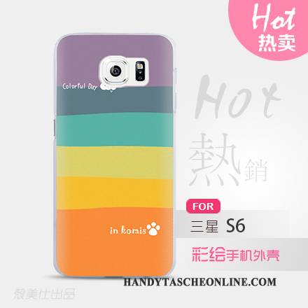 Hülle Samsung Galaxy S6 Schutz Grün Handyhüllen, Case Samsung Galaxy S6