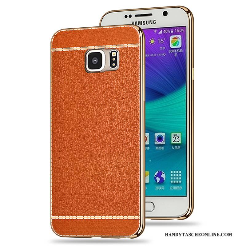 Hülle Samsung Galaxy S6 Schutz Rot Überzug, Case Samsung Galaxy S6 Taschen Handyhüllen Anti-sturz