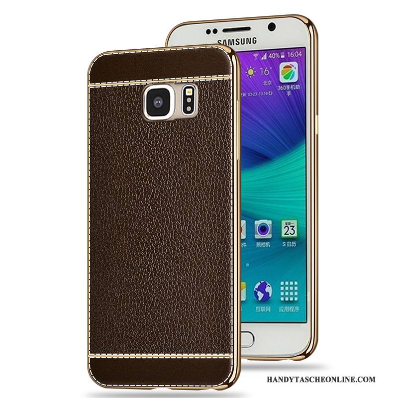 Hülle Samsung Galaxy S6 Schutz Rot Überzug, Case Samsung Galaxy S6 Taschen Handyhüllen Anti-sturz