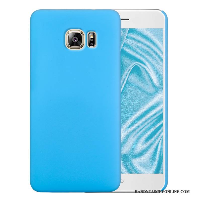 Hülle Samsung Galaxy S6 Schutz Schwer Nubuck, Case Samsung Galaxy S6 Blau Farbe