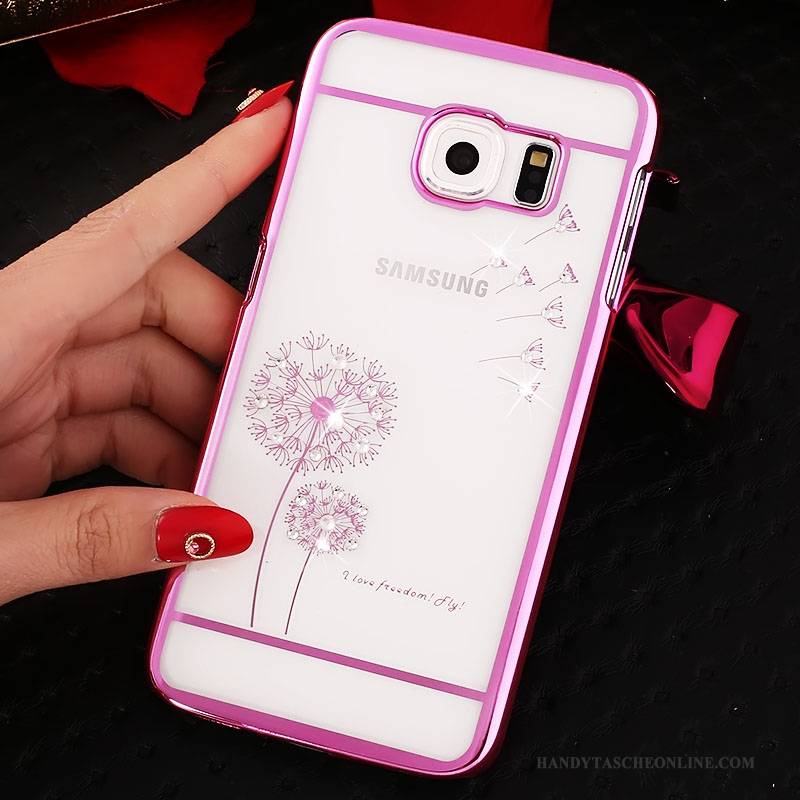 Hülle Samsung Galaxy S6 Strass Überzug Gold, Case Samsung Galaxy S6 Schutz Anti-sturz