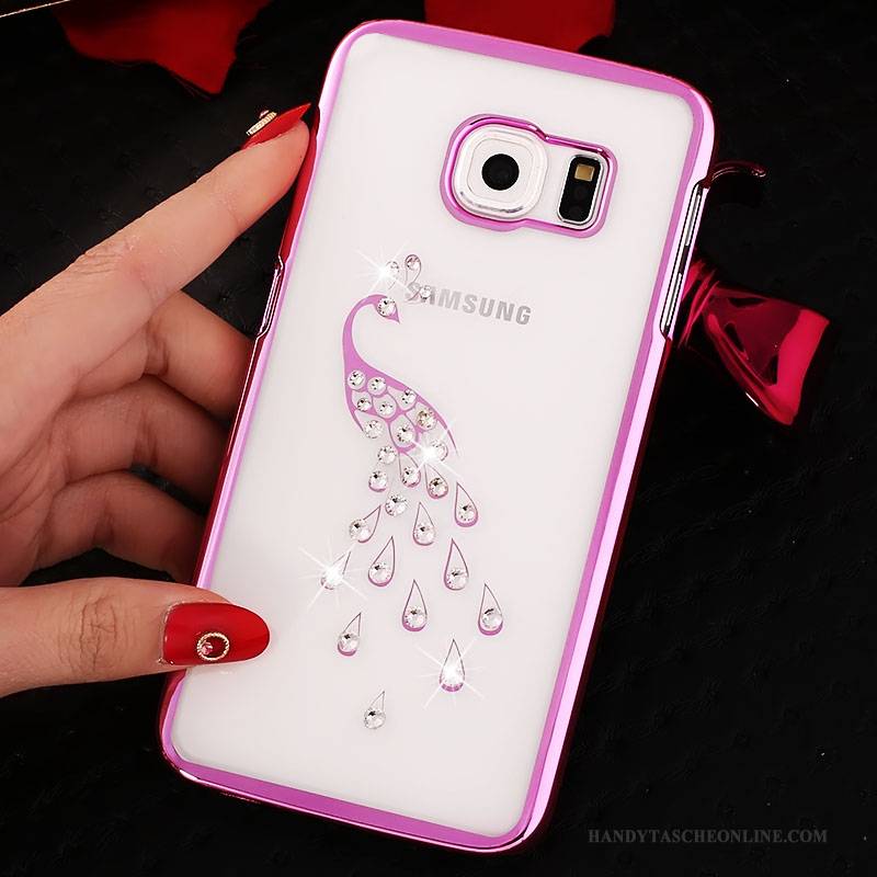 Hülle Samsung Galaxy S6 Strass Überzug Gold, Case Samsung Galaxy S6 Schutz Anti-sturz