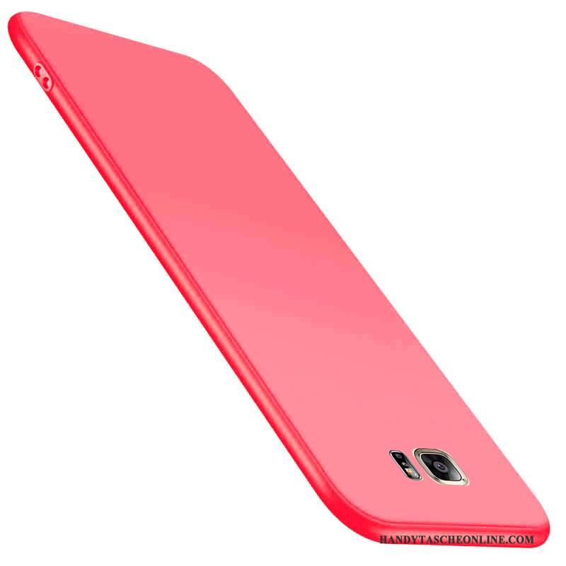 Hülle Samsung Galaxy S6 Weiche Rosa Anti-sturz, Case Samsung Galaxy S6 Silikon Nubuck Handyhüllen