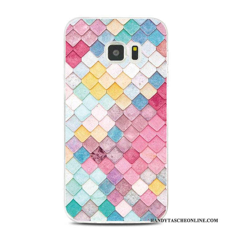 Hülle Samsung Galaxy S7 Edge Farbe Zitrone Handyhüllen, Case Samsung Galaxy S7 Edge Silikon Frisch