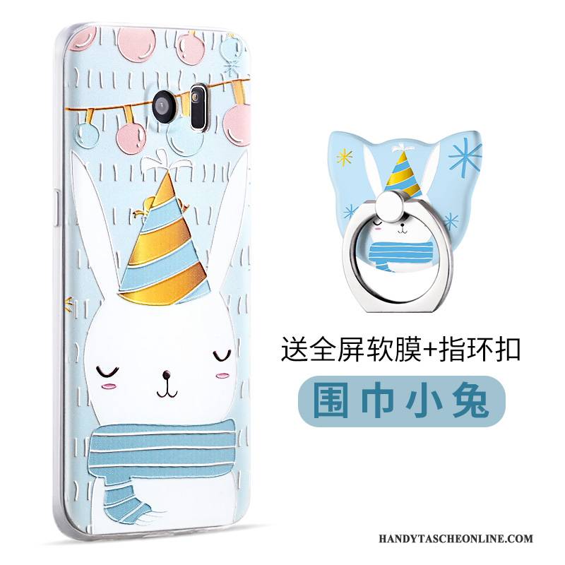 Hülle Samsung Galaxy S7 Edge Halterung Gelb Handyhüllen, Case Samsung Galaxy S7 Edge Karikatur