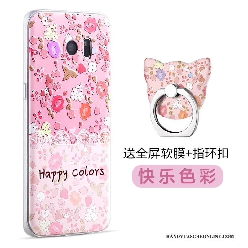 Hülle Samsung Galaxy S7 Edge Halterung Gelb Handyhüllen, Case Samsung Galaxy S7 Edge Karikatur