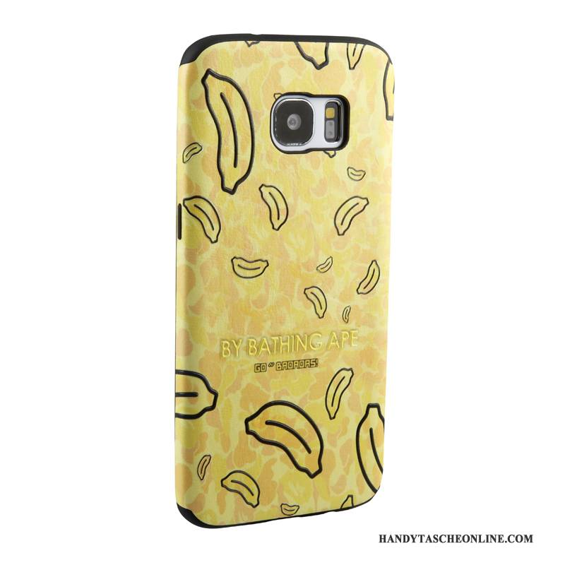 Hülle Samsung Galaxy S7 Edge Karikatur Handyhüllen Trend, Case Samsung Galaxy S7 Edge Weiche Gelb