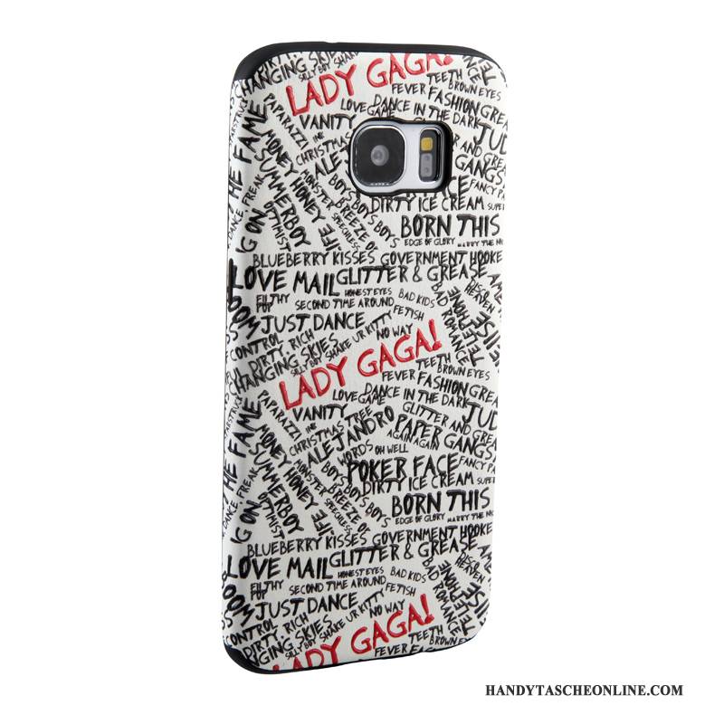 Hülle Samsung Galaxy S7 Edge Karikatur Handyhüllen Trend, Case Samsung Galaxy S7 Edge Weiche Gelb