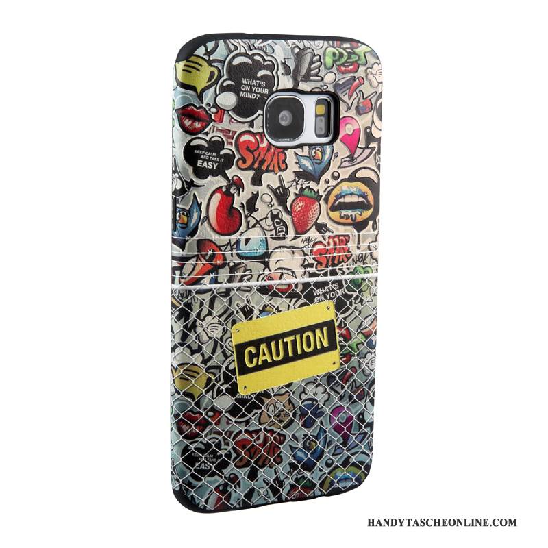 Hülle Samsung Galaxy S7 Edge Karikatur Handyhüllen Trend, Case Samsung Galaxy S7 Edge Weiche Gelb