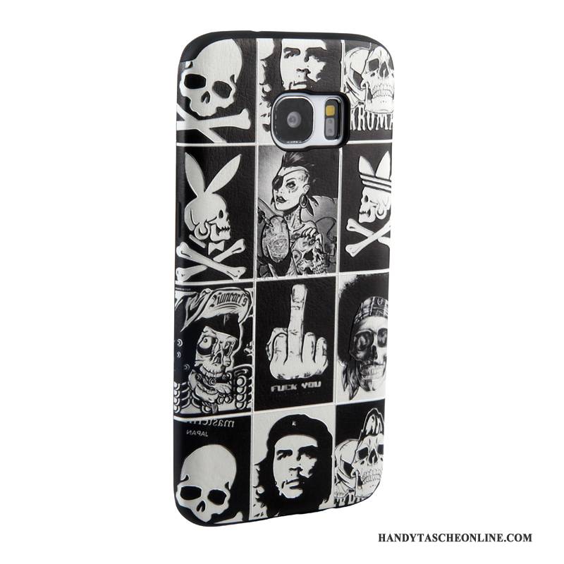 Hülle Samsung Galaxy S7 Edge Karikatur Handyhüllen Trend, Case Samsung Galaxy S7 Edge Weiche Gelb