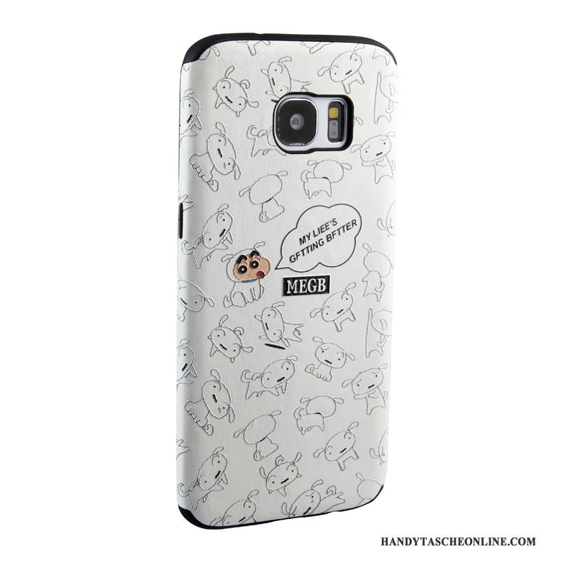 Hülle Samsung Galaxy S7 Edge Karikatur Handyhüllen Trend, Case Samsung Galaxy S7 Edge Weiche Gelb