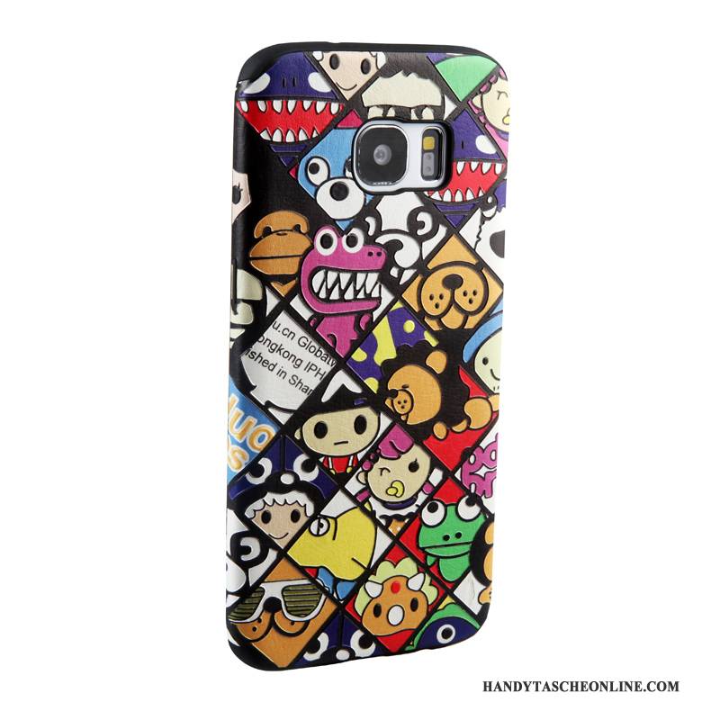 Hülle Samsung Galaxy S7 Edge Karikatur Handyhüllen Trend, Case Samsung Galaxy S7 Edge Weiche Gelb