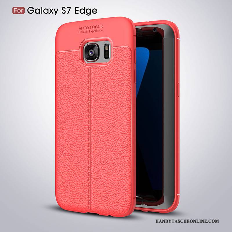 Hülle Samsung Galaxy S7 Edge Kreativ Anti-sturz Schwarz, Case Samsung Galaxy S7 Edge Taschen Persönlichkeit Handyhüllen