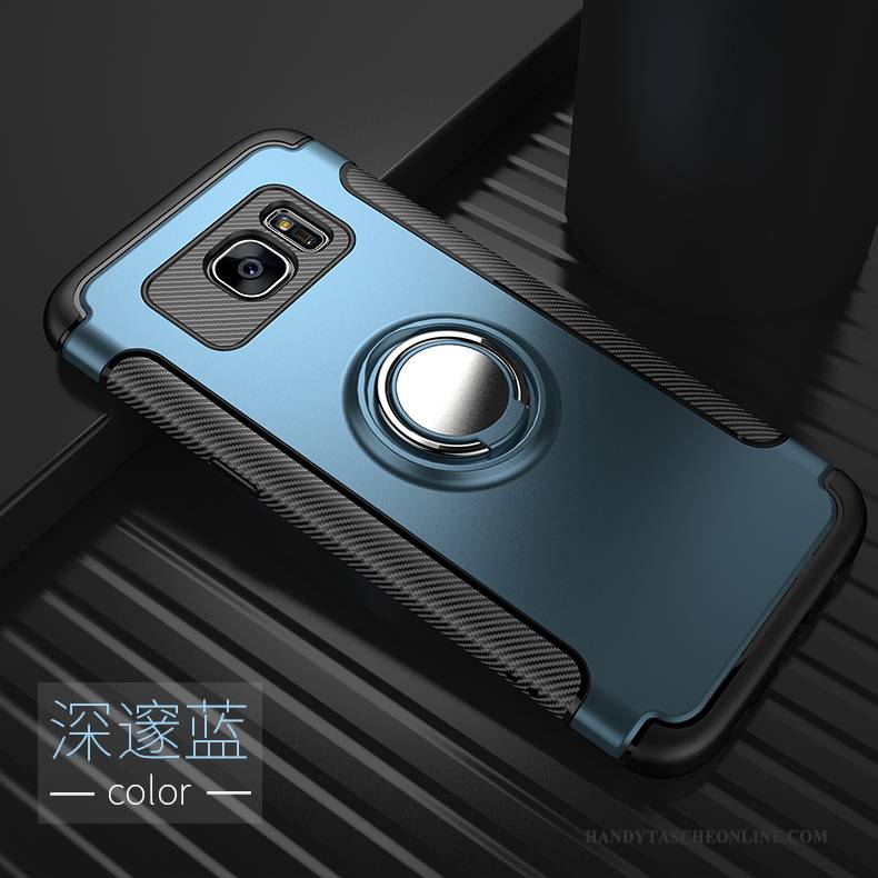 Hülle Samsung Galaxy S7 Edge Kreativ Blau Persönlichkeit, Case Samsung Galaxy S7 Edge Taschen Handyhüllen Trend