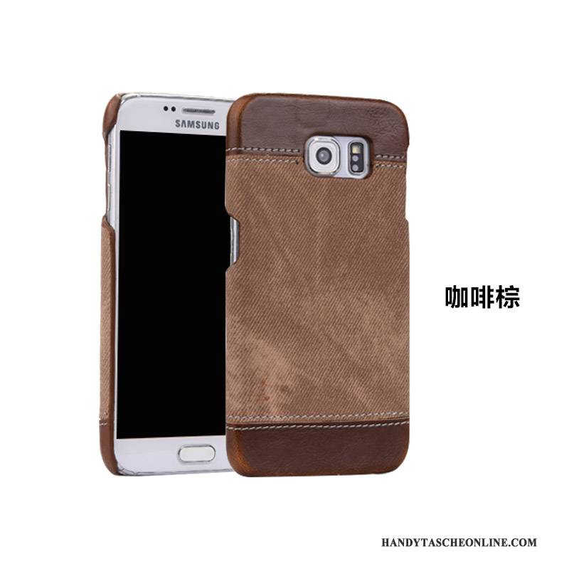 Hülle Samsung Galaxy S7 Edge Leder Anti-sturz Dünne, Case Samsung Galaxy S7 Edge Schutz Nubuck Handyhüllen