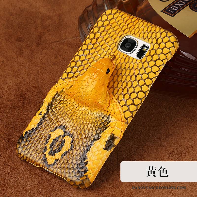 Hülle Samsung Galaxy S7 Edge Leder Neu Schwer, Case Samsung Galaxy S7 Edge Lederhülle Trend Handyhüllen