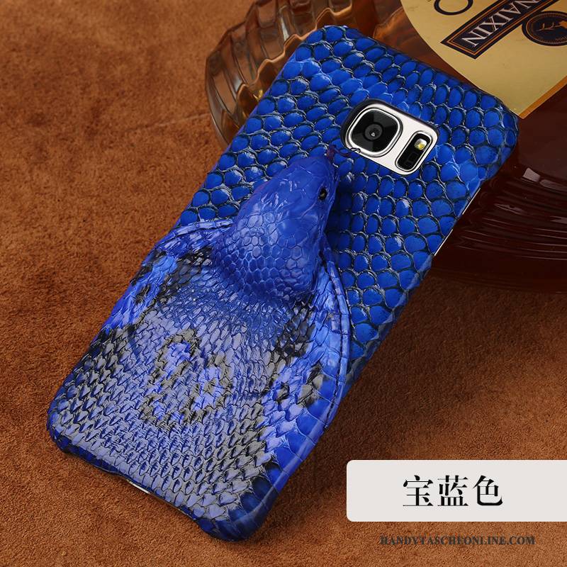 Hülle Samsung Galaxy S7 Edge Leder Neu Schwer, Case Samsung Galaxy S7 Edge Lederhülle Trend Handyhüllen