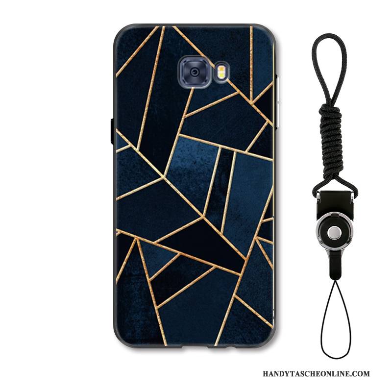 Hülle Samsung Galaxy S7 Edge Prägung Grün Handyhüllen, Case Samsung Galaxy S7 Edge Schutz Schwer Geometrie