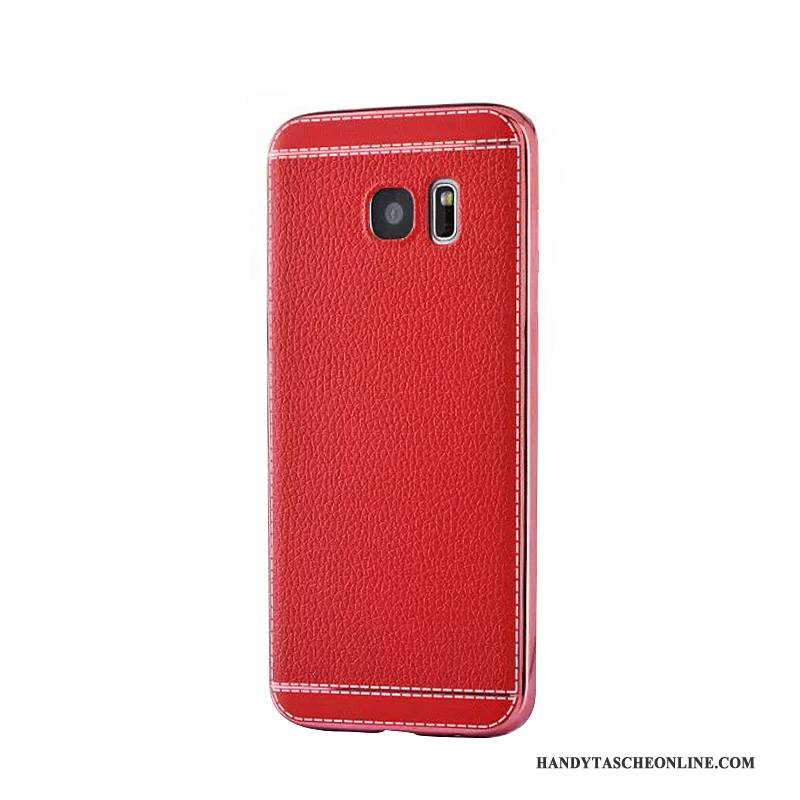 Hülle Samsung Galaxy S7 Edge Schutz Business Trend, Case Samsung Galaxy S7 Edge Leder Überzug Muster