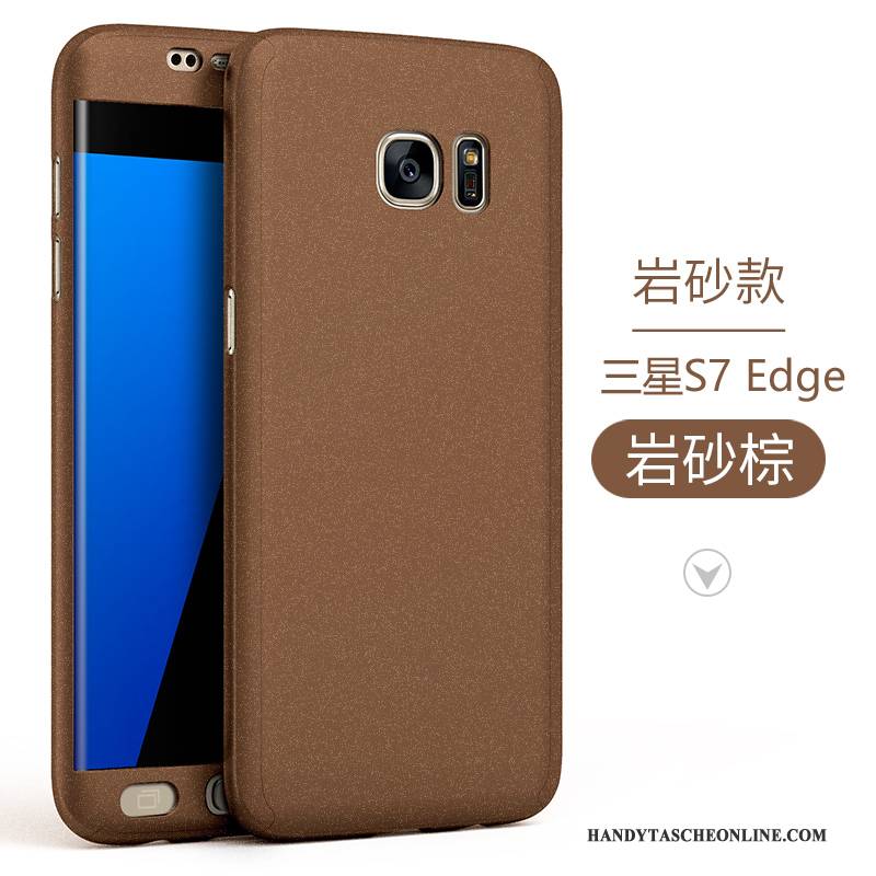 Hülle Samsung Galaxy S7 Edge Schutz Handyhüllen Anti-sturz, Case Samsung Galaxy S7 Edge Taschen Einfach Gold