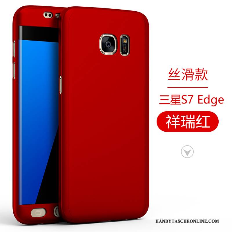 Hülle Samsung Galaxy S7 Edge Schutz Schwer Nubuck, Case Samsung Galaxy S7 Edge Silikon Trend Handyhüllen