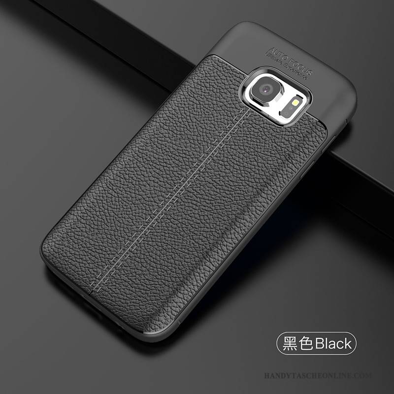 Hülle Samsung Galaxy S7 Edge Silikon Handyhüllen Persönlichkeit, Case Samsung Galaxy S7 Edge Weiche Schwarz Trend