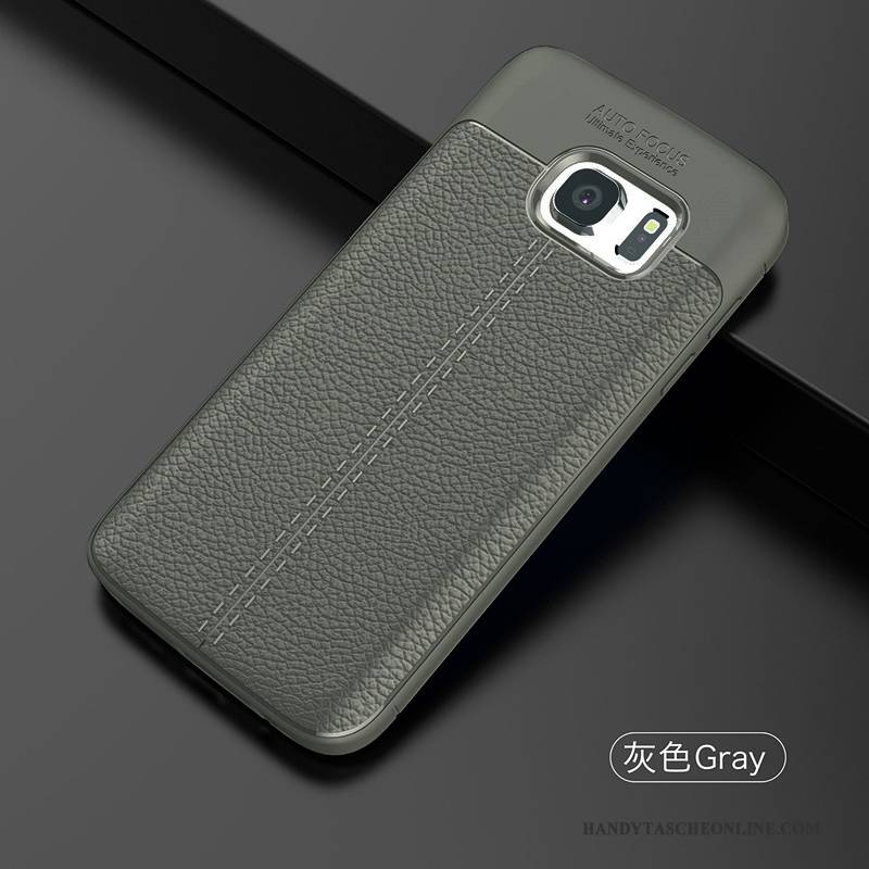 Hülle Samsung Galaxy S7 Edge Silikon Handyhüllen Persönlichkeit, Case Samsung Galaxy S7 Edge Weiche Schwarz Trend