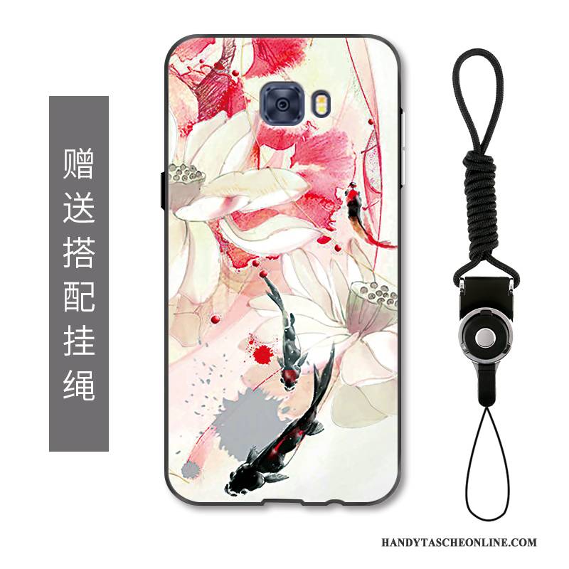 Hülle Samsung Galaxy S7 Edge Taschen Chinesische Art Tinte, Case Samsung Galaxy S7 Edge Schutz Anti-sturz Handyhüllen