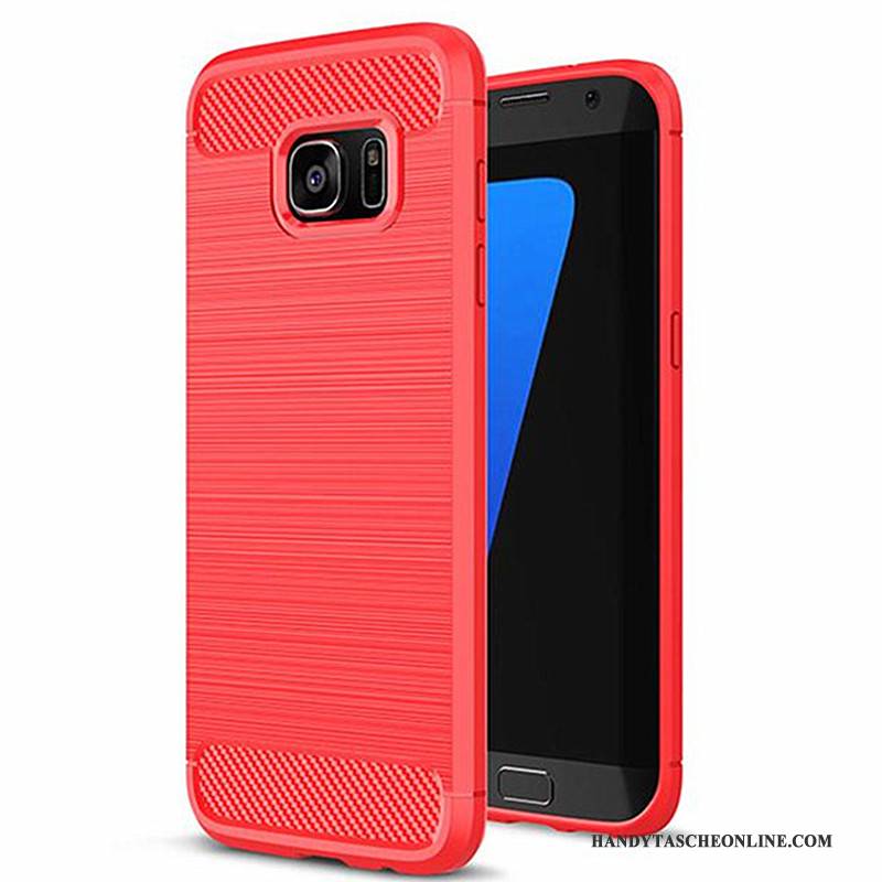 Hülle Samsung Galaxy S7 Edge Taschen Grün, Case Samsung Galaxy S7 Edge Weiche