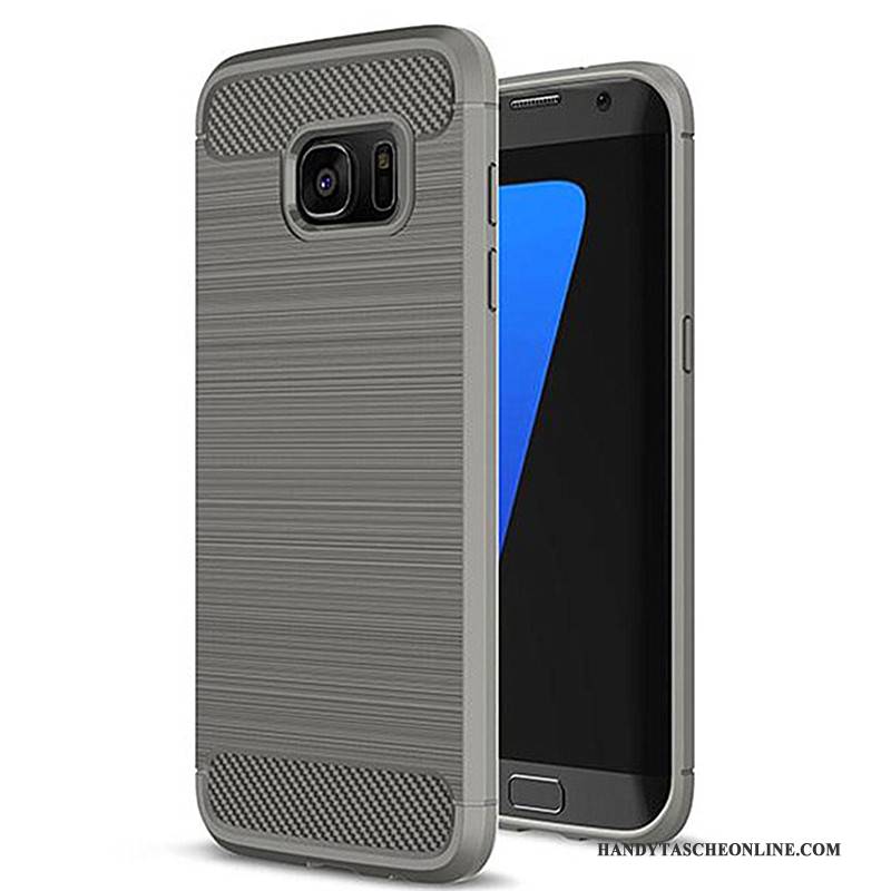 Hülle Samsung Galaxy S7 Edge Taschen Grün, Case Samsung Galaxy S7 Edge Weiche