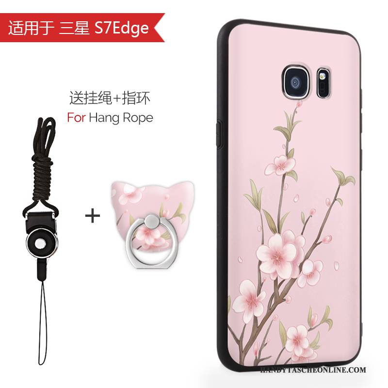 Hülle Samsung Galaxy S7 Edge Taschen Handyhüllen Anti-sturz, Case Samsung Galaxy S7 Edge Rosa