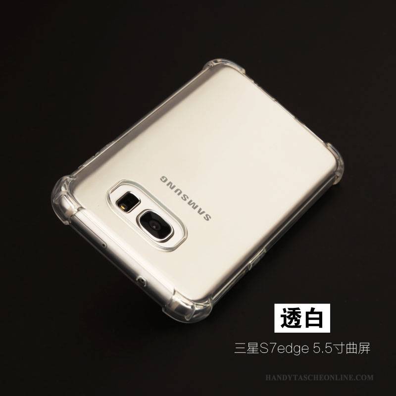 Hülle Samsung Galaxy S7 Edge Taschen Leicht Handyhüllen, Case Samsung Galaxy S7 Edge Schutz Anti-sturz Silber