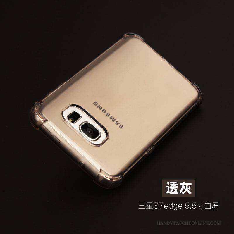 Hülle Samsung Galaxy S7 Edge Taschen Leicht Handyhüllen, Case Samsung Galaxy S7 Edge Schutz Anti-sturz Silber