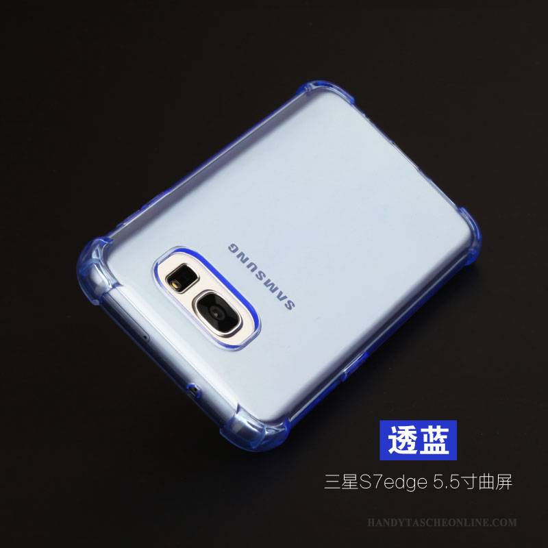 Hülle Samsung Galaxy S7 Edge Taschen Leicht Handyhüllen, Case Samsung Galaxy S7 Edge Schutz Anti-sturz Silber