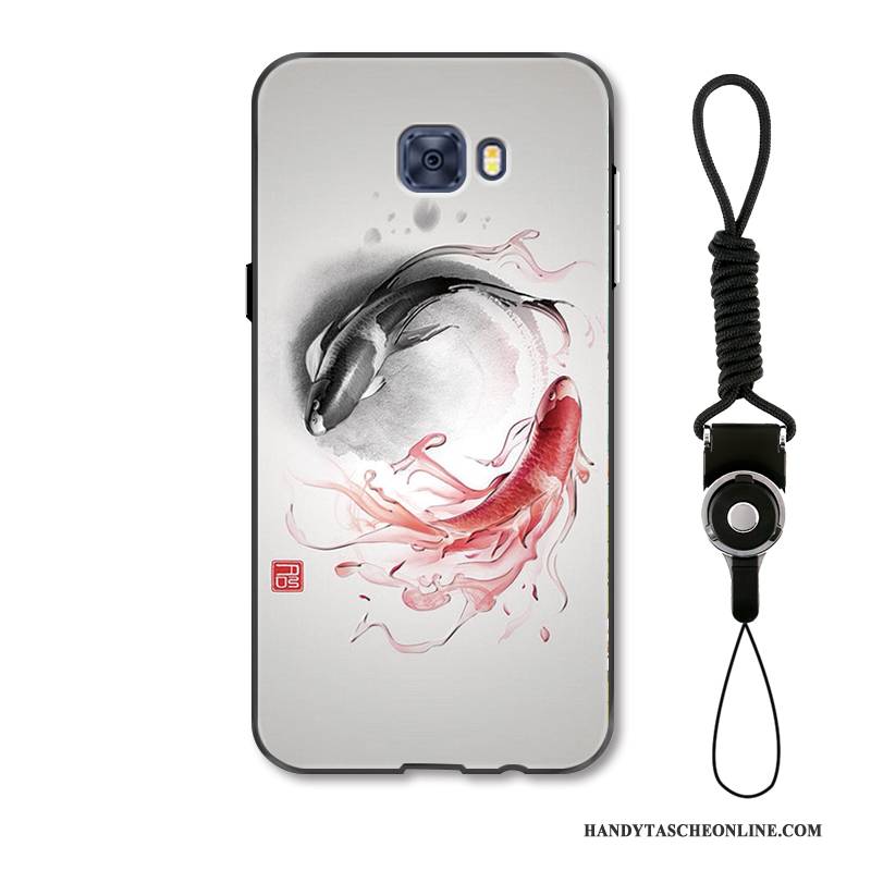 Hülle Samsung Galaxy S7 Edge Taschen Persönlichkeit Grün, Case Samsung Galaxy S7 Edge Schutz Trend Chinesische Art