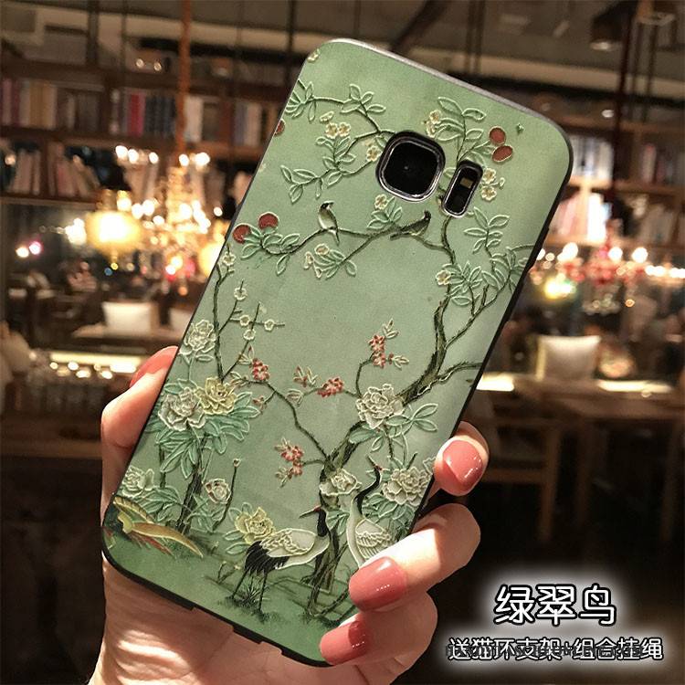 Hülle Samsung Galaxy S7 Edge Taschen Trend Persönlichkeit, Case Samsung Galaxy S7 Edge Silikon Handyhüllen Chinesische Art