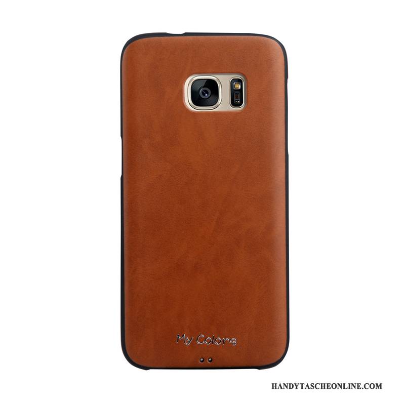 Hülle Samsung Galaxy S7 Edge Weiche Business Handyhüllen, Case Samsung Galaxy S7 Edge Lederhülle