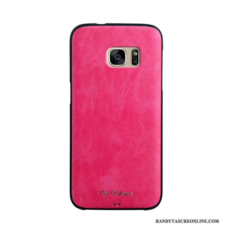 Hülle Samsung Galaxy S7 Edge Weiche Business Handyhüllen, Case Samsung Galaxy S7 Edge Lederhülle