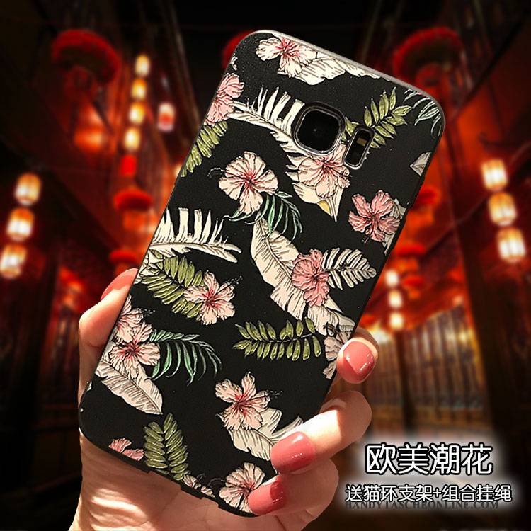 Hülle Samsung Galaxy S7 Farbe Hängende Verzierungen Handyhüllen, Case Samsung Galaxy S7 Taschen Blumen Vogel