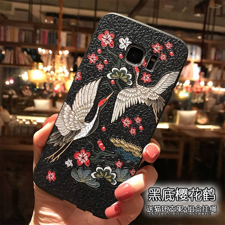 Hülle Samsung Galaxy S7 Farbe Persönlichkeit Hängende Verzierungen, Case Samsung Galaxy S7 Karikatur Trend Handyhüllen