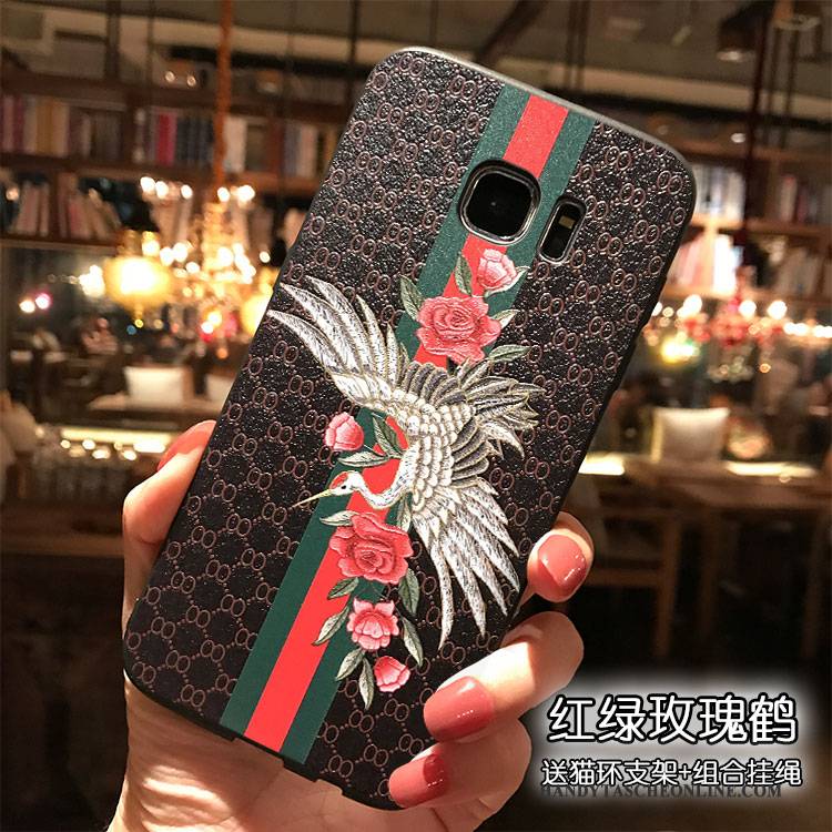 Hülle Samsung Galaxy S7 Farbe Persönlichkeit Hängende Verzierungen, Case Samsung Galaxy S7 Karikatur Trend Handyhüllen