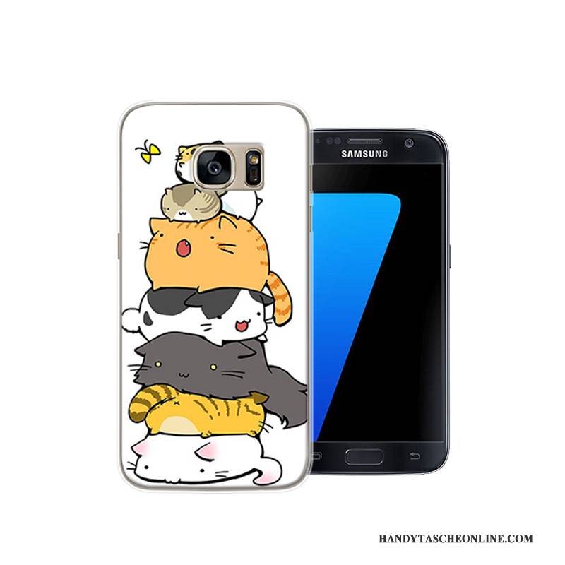 Hülle Samsung Galaxy S7 Karikatur Persönlichkeit Handyhüllen, Case Samsung Galaxy S7 Kreativ Anti-sturz Schwer