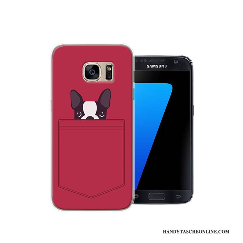 Hülle Samsung Galaxy S7 Karikatur Persönlichkeit Handyhüllen, Case Samsung Galaxy S7 Kreativ Anti-sturz Schwer