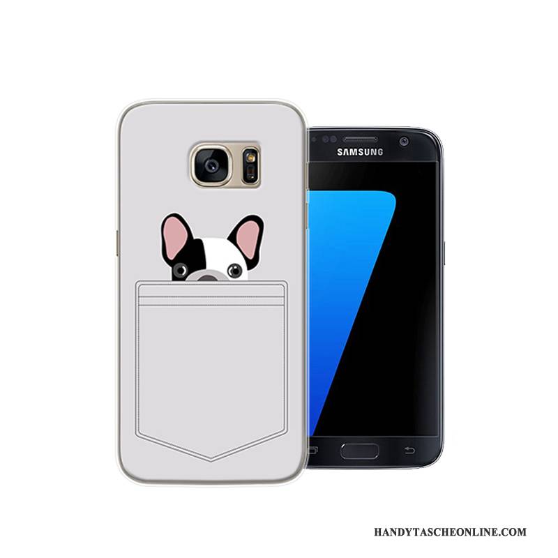 Hülle Samsung Galaxy S7 Karikatur Persönlichkeit Handyhüllen, Case Samsung Galaxy S7 Kreativ Anti-sturz Schwer