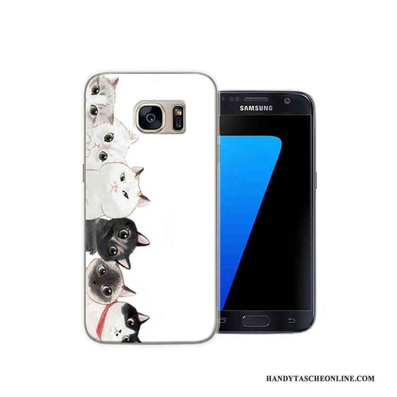 Hülle Samsung Galaxy S7 Karikatur Persönlichkeit Handyhüllen, Case Samsung Galaxy S7 Kreativ Anti-sturz Schwer