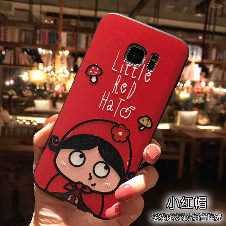 Hülle Samsung Galaxy S7 Karikatur Trend Persönlichkeit, Case Samsung Galaxy S7 Taschen Handyhüllen Hängende Verzierungen