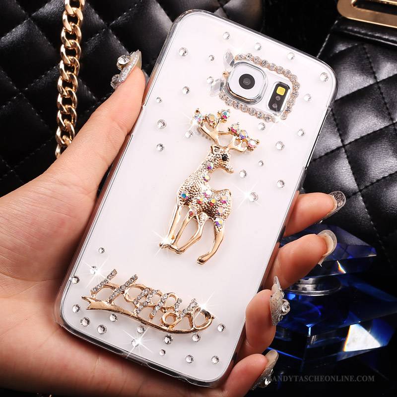 Hülle Samsung Galaxy S7 Karikatur Weiß Handyhüllen, Case Samsung Galaxy S7 Schutz Transparent