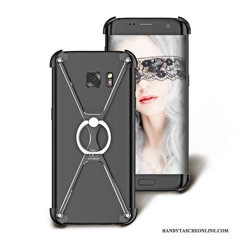 Hülle Samsung Galaxy S7 Kreativ Grenze Handyhüllen, Case Samsung Galaxy S7 Metall Ring Anti-sturz