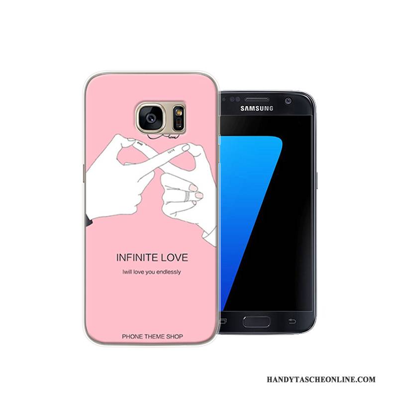 Hülle Samsung Galaxy S7 Kreativ Persönlichkeit Rosa, Case Samsung Galaxy S7 Schutz Handyhüllen Anti-sturz